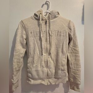 Y2K Vintage Aeropostale Beige Faux Fur Jacket
